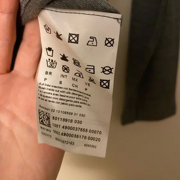Men’s Boss Hugo Boss Long Sleeve Crewneck in Gray